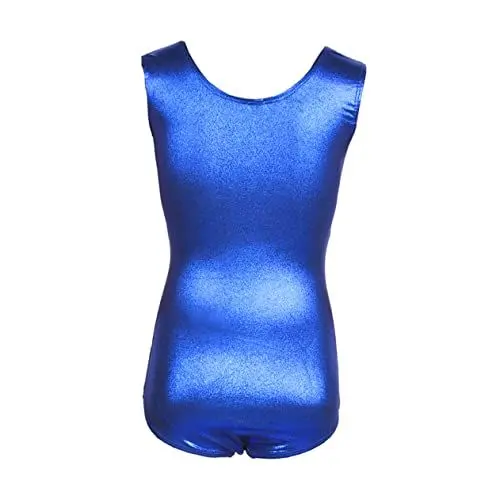 Produktbild: WATIIFUFU Ballett-leotard Für Mädchen Ärmelloses Gymnastikanzug Mit Metallischem Glanz Für Tanz Und Gymnastikübungen Jahre Dunkelblau