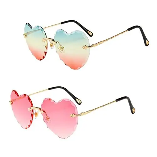 Produktbild: WATIIFUFU Modisches Randloses Sonnenbrillen-design – Uv-party-foto-requisiten Bequem