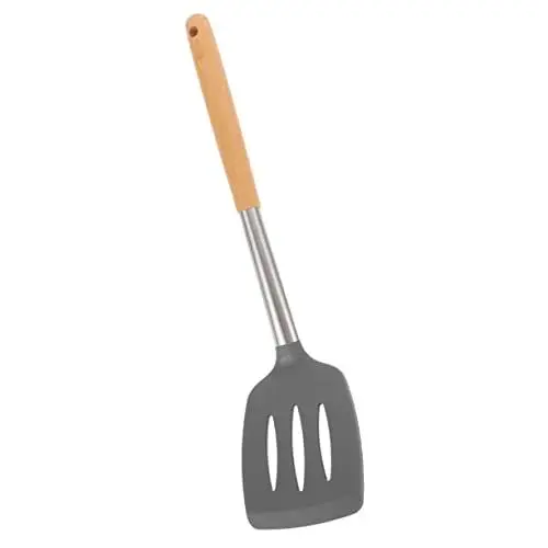 Produktbild: WATIIFUFU Silikonspatel mit Holzgriff Grillspatel Multifunktions-Wok-Spachtel Spachtelwender küchenmaschiene kochgeschirr Antihaft-Wok-Spatel Bratspatel für den täglichen Gebrauch hölzern