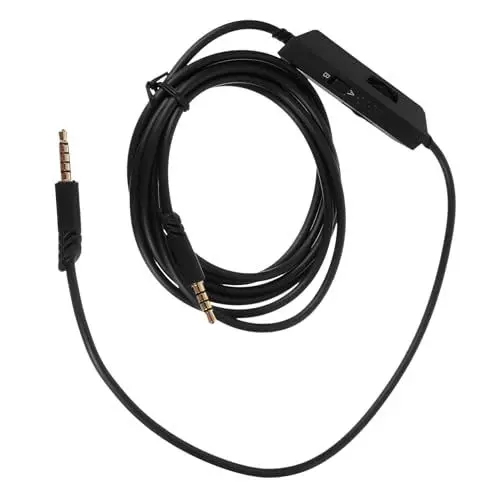 Produktbild: WATIIFUFU Gaming-headset Audio-verlängerungskabel Inline-stummschaltungskabel Für 2 M Länge Kabellose Steuerung Für Modus Songpause Stummschaltung Mikrofonlautstärkeänderung