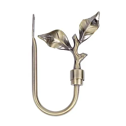Produktbild: WATIIFUFU Raffhalter Für Vorhänge Haken Metall-wandhaken Für Raffhalter Rustikale Blattform Für Den Wohnraum