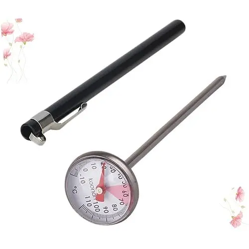 Produktbild: WATIIFUFU Wasserthermometer Babyflaschen Tragbares Milchthermometer Haushaltsthermometer Fütterungswasserthermometer Temperaturmessgerät Für Schwarz