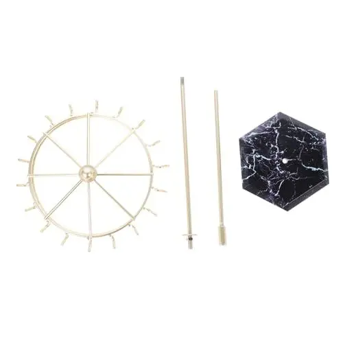 Produktbild: WATIIFUFU Eleganter Regenschirm-schmuckständer Drehbar Zum Aufhängen Metall-halskettenhalter Tisch-schmuck-organizer