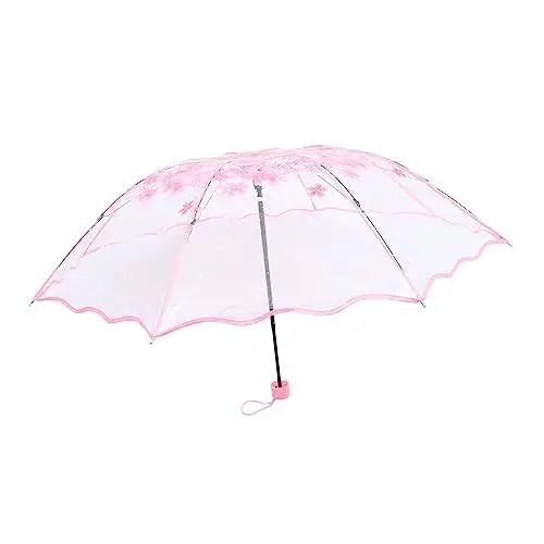 Produktbild: WATIIFUFU Kreativer Regenschirm Mit Blumendekor Automatischer Regenschirm Für Reisen Einkaufen Im Freien Oder Zum