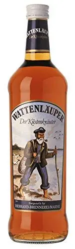 Produktbild: Wattenläuper | Küstenkräuter | 700 ml | Kräuter Spezialität der heimischen Küste | Spirituose aus Schleswig- Holstein | 32 % vol.