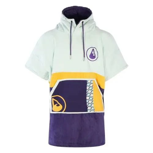 Produktbild: WAVE HAWAII Poncho Maneiro Surfponcho 100% Baumwolle für Körpergrößen von 145-175 cm Umkleidehilfe für Schwimmen Strand Surfen Badetuch mit Badeponcho Duschponcho für Damen Herren Erwachsene