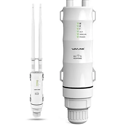 Produktbild: Wavlink AC600 drahtlose WiFi-Signal-Verstärker, Access Point, Dual-Band-Repeater für den Außeneinsatz, Kabellos LAN, Poe Modell, 2,4 Ghz, 150 Mbps + 5 Ghz 433 Mbps, Ideal für WiFi Garten Weiß