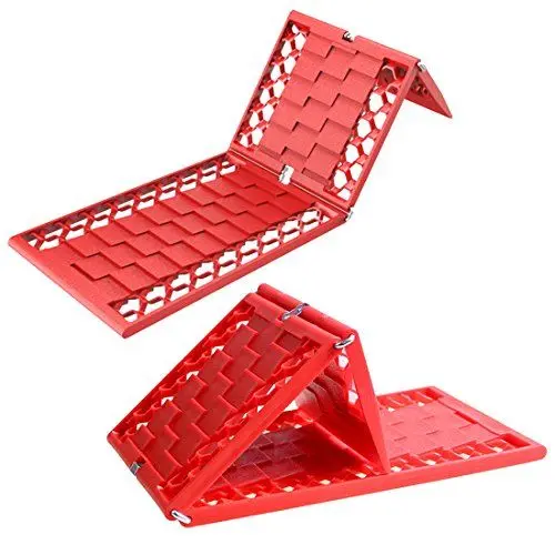 Produktbild: WawaAuto Anfahrhilfe faltbar Set mit 2 Stück, Anfahrhilfe bei Schnee, EIS oder Matsch - Grippmatte - Traktionsmatte, 55 x 17 cm