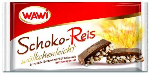 Produktbild: WAWI Schoko Reis Edelvollmilch, 200 g
