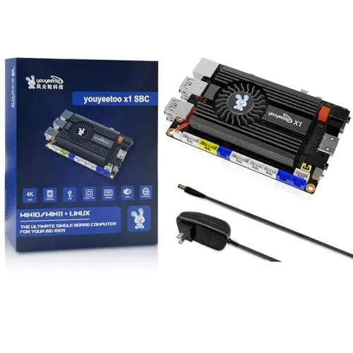 Produktbild: WayPonDEV youyeetoo X1 X86 Einplatinencomputer – EIN 64-Bit-Windows 10/11/Linux-Mini-PC mit Intel Celeron N5105, unterstützt WiFi BT, NVMe oder SATA SSD (4GB RAM+64GB Storage)