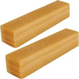 Produktbild: WCIC Schleif-Reinigungsstab aus Naturkautschuk, Radierstift für Schleifbänder & Schleifscheiben & Skateboard-Griffreiniger & Holzbearbeitungs-Radiergummi (20cm x 4cm x 4cm (2 Stück))