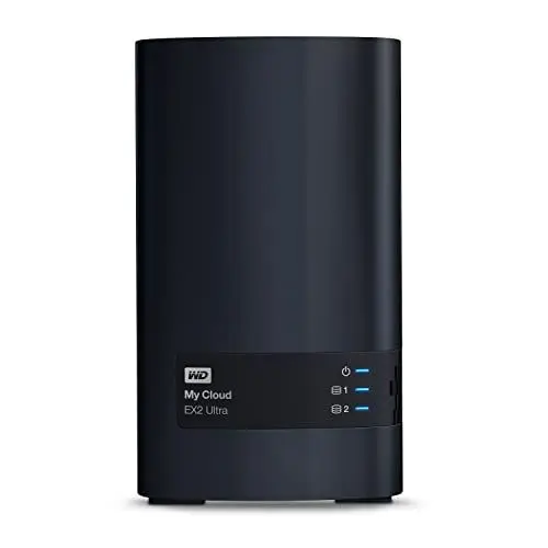 Produktbild: WD My Cloud EX2 Ultra 16 TB Netzwerkspeicher für Backups (ortsunabhängig, zentrale Netzwerk-Backups, Datensicherheit, My Cloud OS 5, flüssiges Streaming), HDD