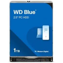 Produktbild: WD Blue 1 TB, 2,5 Zoll (interne HDD, hohe Zuverlässigkeit, SATA 6 Gbit/s-Schnittstelle, 128 MB Cache, WD F.I.T. Lab-zertifizierte Kompatibilität)