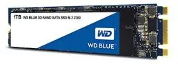 Produktbild: WD Blue SATA SSD M.2 2280 1 TB, 2,5 Zoll (interne SSD, hohe Zuverlässigkeit, Lesevorgänge bis zu 560 MB/s, Schreibvorgänge bis zu 530 MB/s, stoßsicher und WD F.I.T. Lab-zertifiziert)