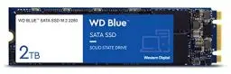 Produktbild: WD Blue SATA SSD M.2 2280 2 TB (interne SSD, hohe Zuverlässigkeit, Lesevorgänge bis zu 560 MB/s, stoßsicher und WD F.I.T. Lab-zertifiziert)