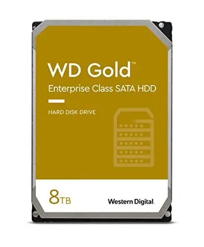 Produktbild: WD Gold™ 8 TB Interne Festplatte 8.9 cm HDD (3.5 Zoll) SATA III, Enterprise HDD, Gold