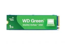 Produktbild: WD Green™ SN350 NVMe SSD Festplatte 1 TB, M.2 2280 (Schnelle NVMe™-Leistung von bis zu 2.400 MB/s, stoßsicher bei Erschütterungen und Stürzen, ideal für Computer mit einem NVMe™-Steckplatz)