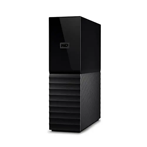 Produktbild: WD My Book 14 TB USB 3.0 Desktop-Festplatte mit Passwortschutz (Desktop-Speicher, Sicherungssoftware, Hardwareverschlüsselung, SuperSpeed USB)
