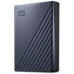Produktbild: WD My Passport Ultra externe Festplatte 5 TB (mobiler Speicher, Metallgehäuse, herunterladbare Software, automatische Backups, Passwortschutz) Blau - auch kompatibel mit PC, Xbox, PS4 und PS5