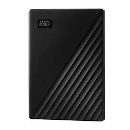 Produktbild: WD My Passport externe Festplatte 1 TB (mobiler Speicher, schlankes Design, herunterladbare Software, automatische Backups, Passwortschutz) Schwarz - auch kompatibel mit PC, Xbox und PS4, 1 Stück