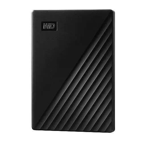 Produktbild: WD My Passport externe Festplatte 1 TB (mobiler Speicher, schlankes Design, herunterladbare Software, automatische Backups, Passwortschutz) Schwarz - auch kompatibel mit PC, Xbox und PS4, 1 Stück