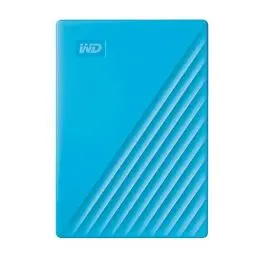 Produktbild: WD My Passport externe Festplatte 4 TB (mobiler Speicher, schlankes Design, herunterladbare Software, automatische Backups, Passwortschutz) Blau - auch kompatibel mit PC, Xbox und PS4