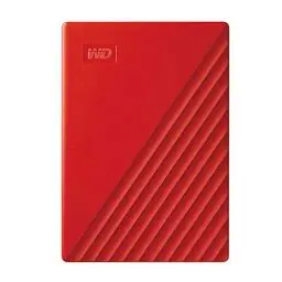 Produktbild: WD My Passport externe Festplatte 4 TB (mobiler Speicher, schlankes Design, herunterladbare Software, automatische Backups, Passwortschutz) Rot - auch kompatibel mit PC, Xbox und PS4