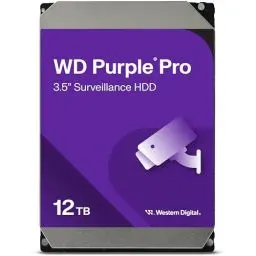 Produktbild: WD Purple Pro interne Festplatte 8 TB (3,5 Zoll, OptiNAND, 550 TB/Jahr Workload-Rate, 256 MB Cache, 7.200 U/min, bis zu 64 HD-Kameras, AllFrame KI-Technologie, 32 KI-Streams, für Dauerbetrieb)