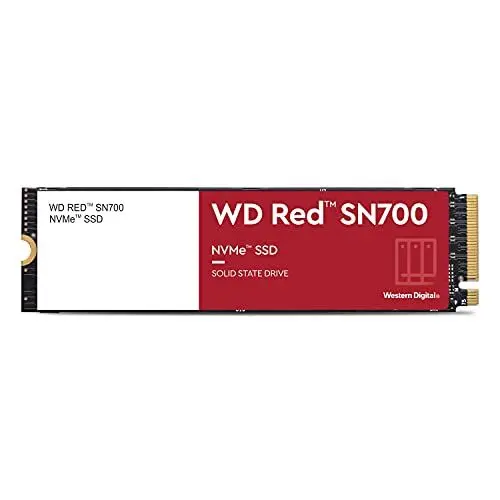 Produktbild: WD Red SN700 NVMe SSD 4 TB (SSD für NAS-Geräte, 24/7‐NAS‐Workloads, Dauerhaltbarkeit von bis zu 5.100 TBW, Kompatibilität mit vielen NAS-Systemen)