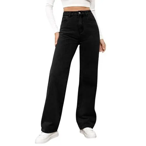 Produktbild: WDCHAOYUE Baggy Hose Damen, Freizeit, Damen Hose, Hosen, Jeans Sommer, Leichte Sommerjeans Stretch Weite Jeggings