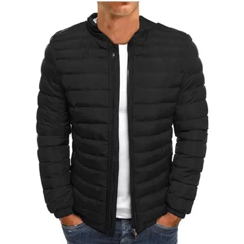 Produktbild: WDCHAOYUE Mantel Herren,Steppjacke Herren Winter Daunenjacke Thermo Jacket Schwergewicht Warmer Winterjacke Langarm Herrenjacke Classic Einfarbige Mantel