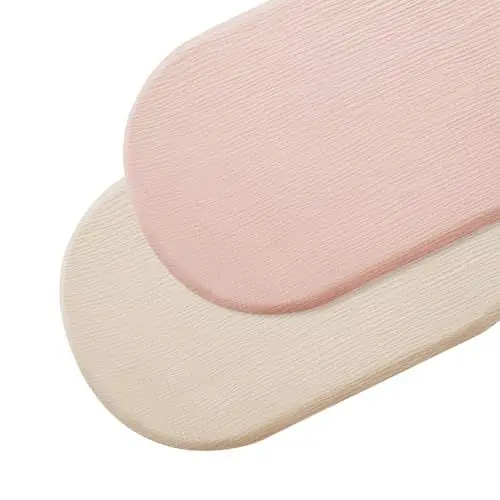 Produktbild: WDKXCN 2er Spannbettlaken Kinderwagen, 90×40cm Spannbettlaken Babybett, Kinder Spannbettlaken, Musselin-Baumwolle Spannbettlaken, Atmungsaktiv, Kinderwagen Matratzenbezug für Neugeborenes