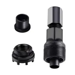 Produktbild: WDKXCN Fahrrad Lockring Tool,Fahrrad Kurbelabzieher Kurbel, 42mm Fahrrad Tretlager Werkzeug mit 1 Satz Kurbel Entferner Fahrrad,Werkzeug Kompatibel mit ISIS 8-Stufen-Innenlagerschalen(Schwarz)