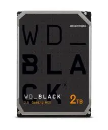 Produktbild: WD_BLACK Hochleistungsspeicher 2 TB (HDD, interne Gaming Festplatte, 7.200 U/min, SATA 6 Gbit/s, 256 MB Cache, 3.5 Zoll, Gaming HDD) Schwarz
