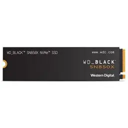 Produktbild: WD_BLACK SN850X NVMe SSD 4 TB interne SSD (Gaming Speicher, PCIe Gen4-Technologie, Lesen 7.300 MB/s, Schreiben 6.600 MB/s) Schwarz, Standard