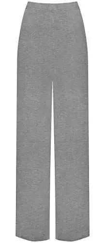 Produktbild: WearAll - Damen Übergröße Palazzo weitem Bein Schlaghosen Gummizug - Grau - 48 bis 50