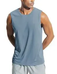 Produktbild: Weardear Gym Tank Top Herren Hawaii Hemd Muskelshirt Trainingsshirt Tanktop Schnelltrocknendes Gym Sleeveless Funktionsshirt Sport Dunkelblau XXL