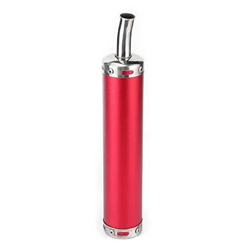 Produktbild: Webasto Auspuff Schalldämpfer, Edelstahl-Auspuffschalldämpfer 20 Mm / 0,8 Zoll Modifizierte Teile für 2-Takt-Motorräder (Rot)