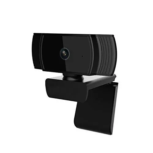Produktbild: Webcam T200 - CSL Full-HD-Webcam, 1920x1080@30Hz, integriertes Mikrofon, Klemmhalterung, Autofokus, 65° Aufnahmewinkel, Videochat, Home Office, 1080p