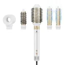 Produktbild: webeauty (5 in 1) Air Styler & Föhnbürste, (110.000 RPM) Hochtouriger negative Ionen Haartrockner schnell trocknend, Warmluftbürste Set mit Auto-Air Locken, Volumizer, Rundbürstenföhn, Glätteisen