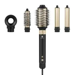Produktbild: (5 in 1) Air Styler & Föhnbürste, (110.000 RPM) webeauty Hochtouriger negative Ionen Haartrockner schnell trocknend, Warmluftbürste Set mit Auto-Air Locken, Volumizer, Rundbürstenföhn, Glätteisen
