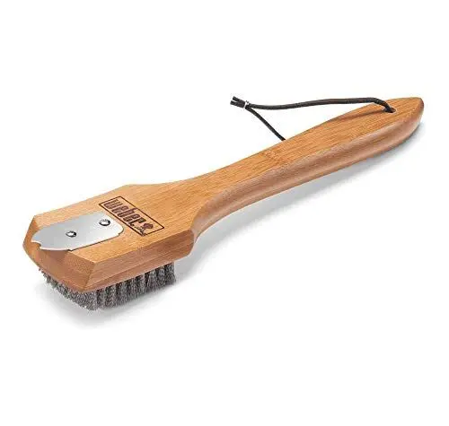 Produktbild: Weber 6463 Grillbürste mit Bambus-Holzgriff, 30 cm