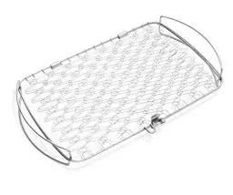 Produktbild: Weber Fisch & Gemüsehalter/Korb - Groß (46 x 28cm), aus Edelstahl, Ideal zum BBQ/Grillen von empfindlichen Grillgut, einfaches Wenden auf dem Grill, spühlmaschinenfest - Silber (6471)