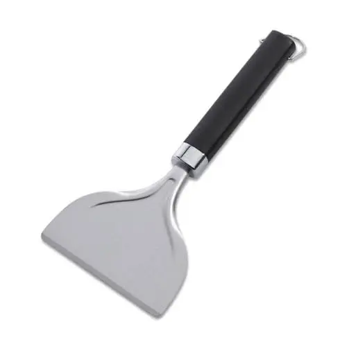 Produktbild: Weber Grillplatten-Schaber, aus Edelstahl, entfernt Fett & Schnutz effektiv, ideal zur Reinigung von Grillplatten/Planchas, Rutschfester Komfortgriff, spühlmaschinenfest - Silber (6781)