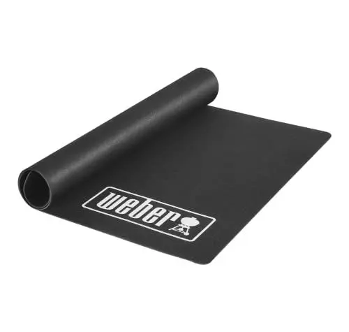 Produktbild: Weber Grillmatte - Groß (180 x 100cm), schützt Terasse/Balkon vor Fettspritzern oder tropfenden Flüssigkeiten, hitze- & witterungsbeständiges antibakteriellles Material, für alle Grills (18280)