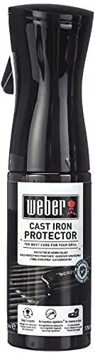 Produktbild: Weber Gusseisen Schutzspray 200ml, feines Nebelspray, Schützt Grillroste und andere Gusseisenelemente for Rostbildung, Schadstoff frei, Geschmacksneutral (17889)