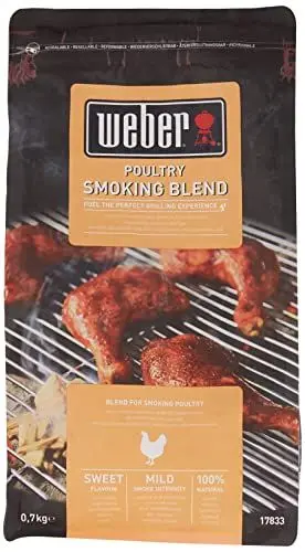 Produktbild: Weber Räucherchips (700g Packung) - für Geflügelfleisch, Räucherchips-Mischung aus Laub- und Obstbäumen, EU-Produkt, nachhaltig gewonnen, FSC zertifiziertes Holz (FSC Mix) (17833)
