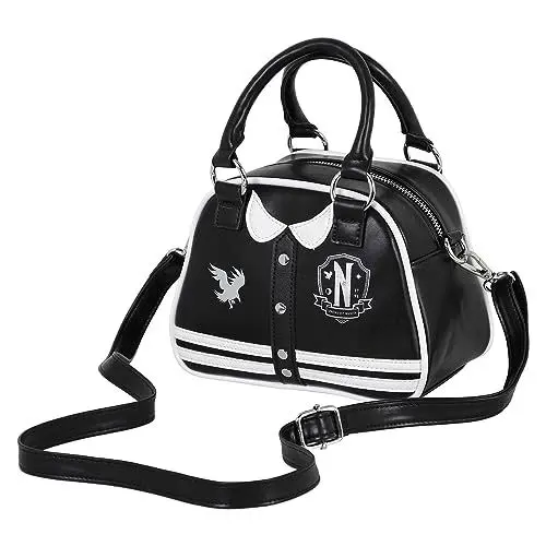 Produktbild: Wednesday Varsity Casual-Bowling Fashion Handtasche, Schwarz