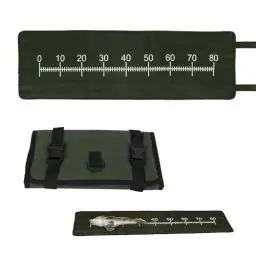 Produktbild: WEDNOK Angeln Abhakmatte 98x30cm Karpfenmatte mit Maßband Fishing Abhakmatte Tragbar Karpfen Angelzubehör für Anfänger Angler Raubfische zum Spinnfischen