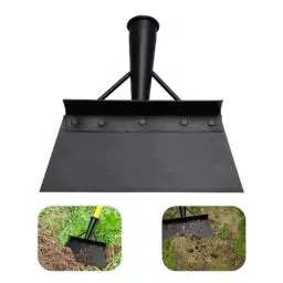 Produktbild: WEDNOK Unkraut Entferner Gartenschaufel 23cm Multifunktionale Edelstahl Reinigungsschaufel Schwarze Outdoor Unkrautentferner Garten Schaufel für Unkraut jäten Pflanzen Schneeschaufeln Reinigung